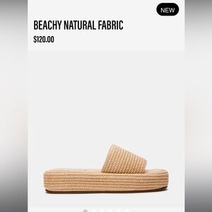 Steve Madden - Beachy natural fabric sandals